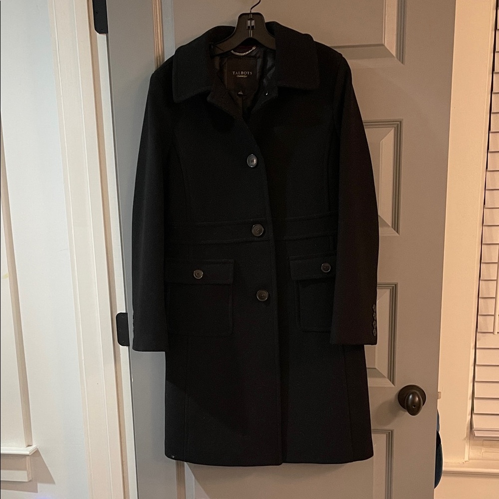 Talbots Women's Black Pea Coat